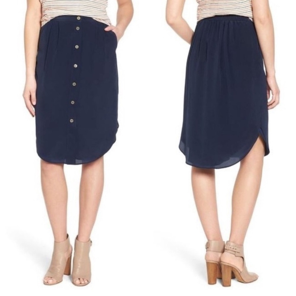 100% silk Madewell skirt